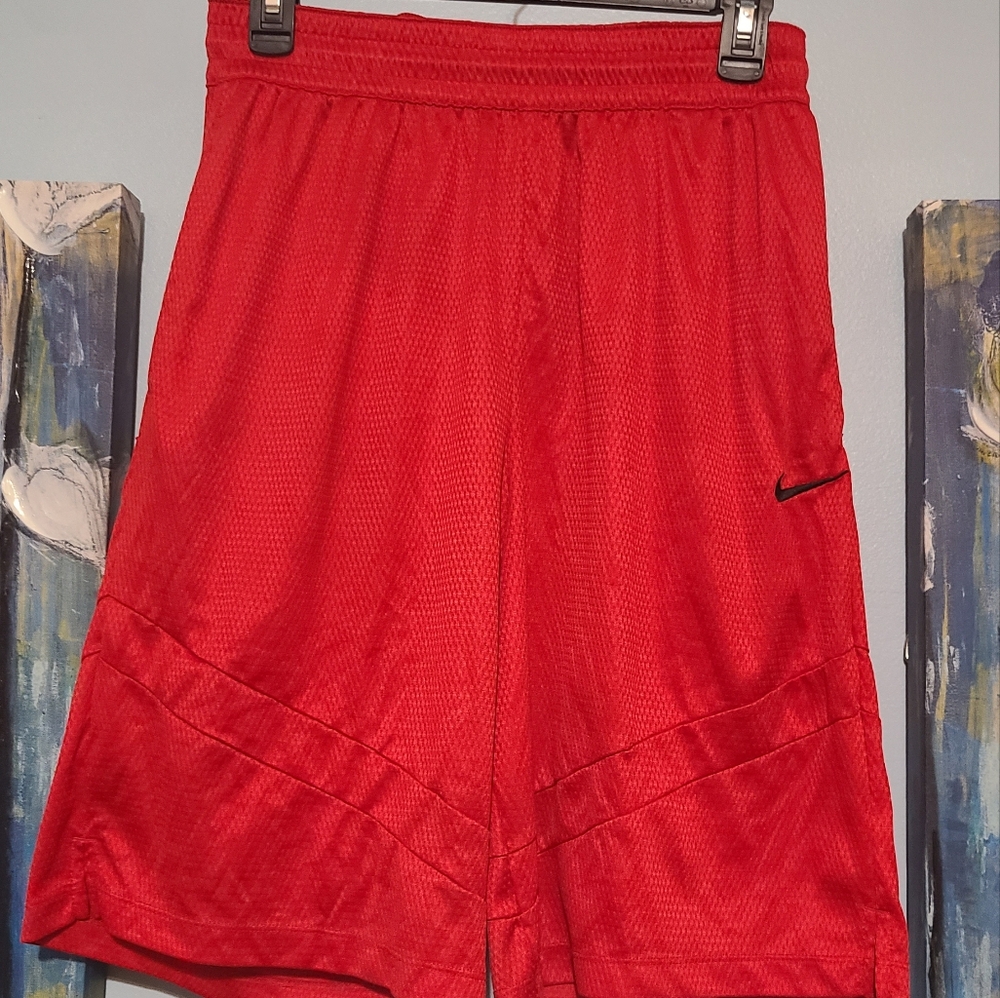 Nike Men's Vibrant Red Athletic Shorts